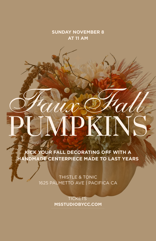 Fall Pumpkin Centerpiece Workshop